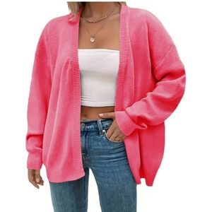 Plus Size Casual Cardigan Long Sleeve Open Front Knit Sweater NEW size XL